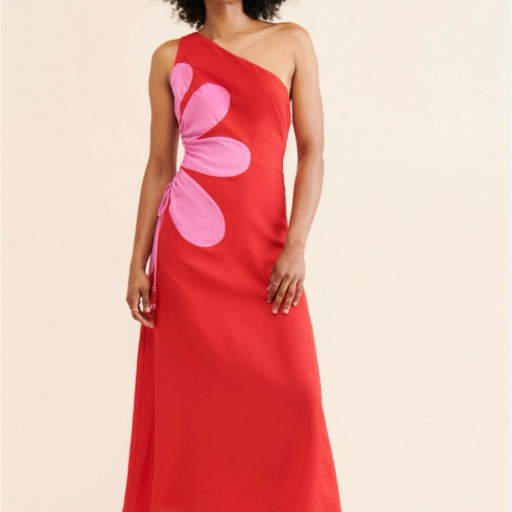 FARM Rio cutout flower dress